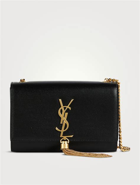 small kate ysl monogram leather chain bag|YSL small kate bag tassel.